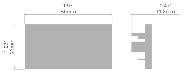 Eloxierte Endkappe für LED-Aluprofile